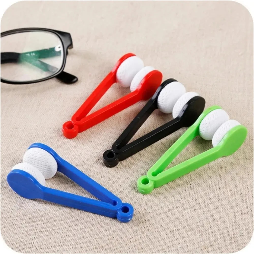Two-side Glasses Brush Portable Multifunctional Microfiber Spectacles Cleaner Wiping Tools for Sunglasses Eyewear Screen Rub