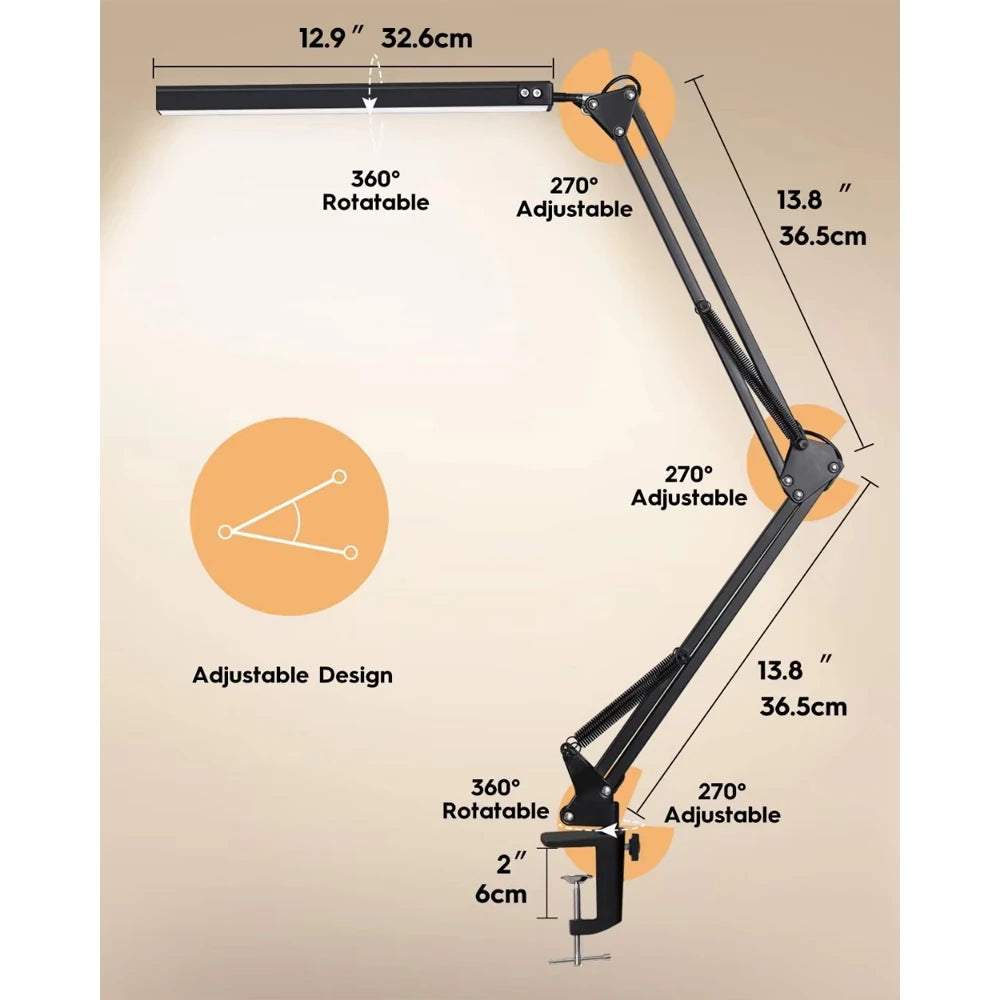Desk lamp,LED desk lamp with rocker arm