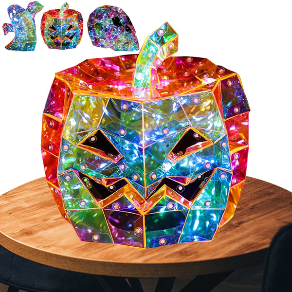 Halloween Cute Glow Ghost LED Lights Prismatic Iridescent Spookys Ghosts Night Light Halloween Home Tabletop Ornament Funny Prop