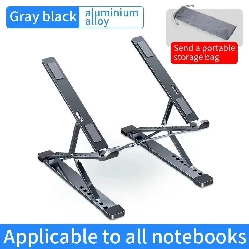 Laptop Aluminum Alloy Stand Ergonomic Foldabl Desktop Stand Flat Stand Mobile Phone Stand Laptop Radiator Portable Foldabl Stand