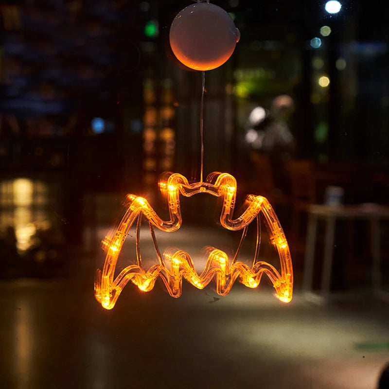 Halloween Lantern Festival Party Decoration Ghost Lantern Pumpkin Hanging Lantern Spider Web LED Suction Cup Lamp