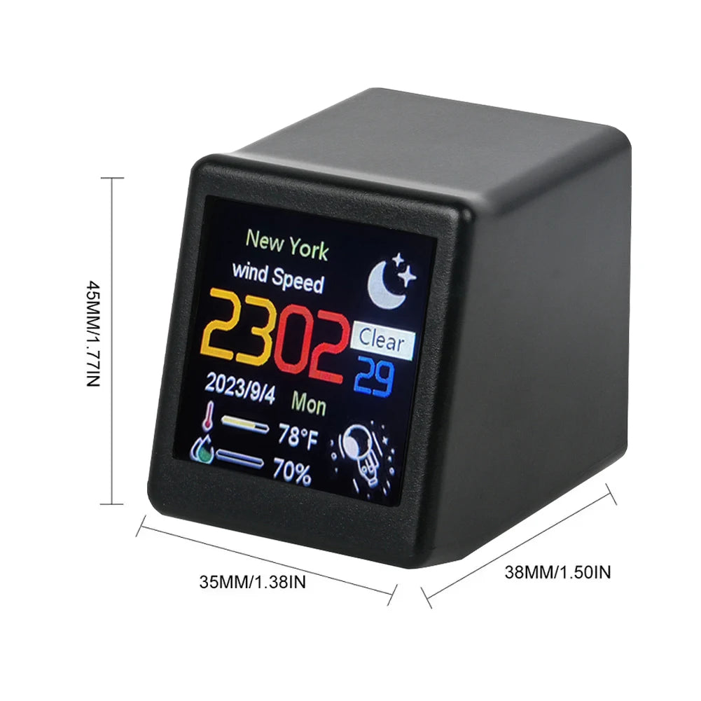 Marvoin Smart WIFI Weather Station Clock for Game Room Decoration.