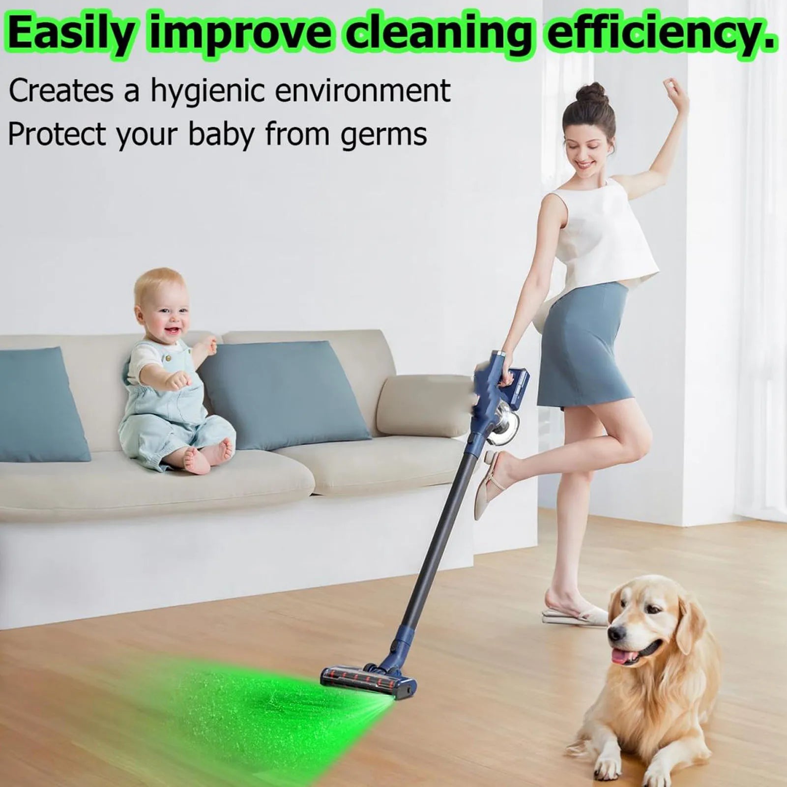 Marvoin Vacuum Cleaner LED Dust Lamp