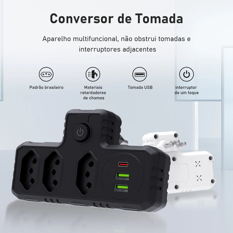 Plug Converter, USB Plug, Extension Socket, Wall Socket, Tower Socket, Brazil, Adapter Socket, Socket