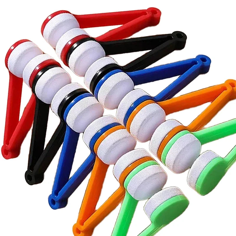 Sunglasses Wiping Brush Portable Glasses Cleaning Rubs Eyeglass Multifunctional Brush Microfiber Cleaner Brushes Tools