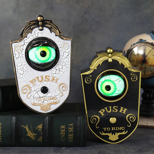 Halloween Decoration LED Hanging One-Eyed Doorbell Glowing Eyeball Horror Sound Halloween Party Home Decorations Props 2025