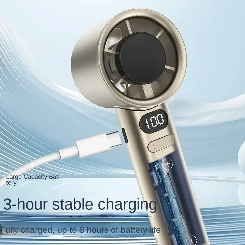 Cooling Portable Fan 2025 New M11 Mini USB Rechargeable Handheld Fan Stepless Speed Powerful Cooling for Portable Wearable Fans