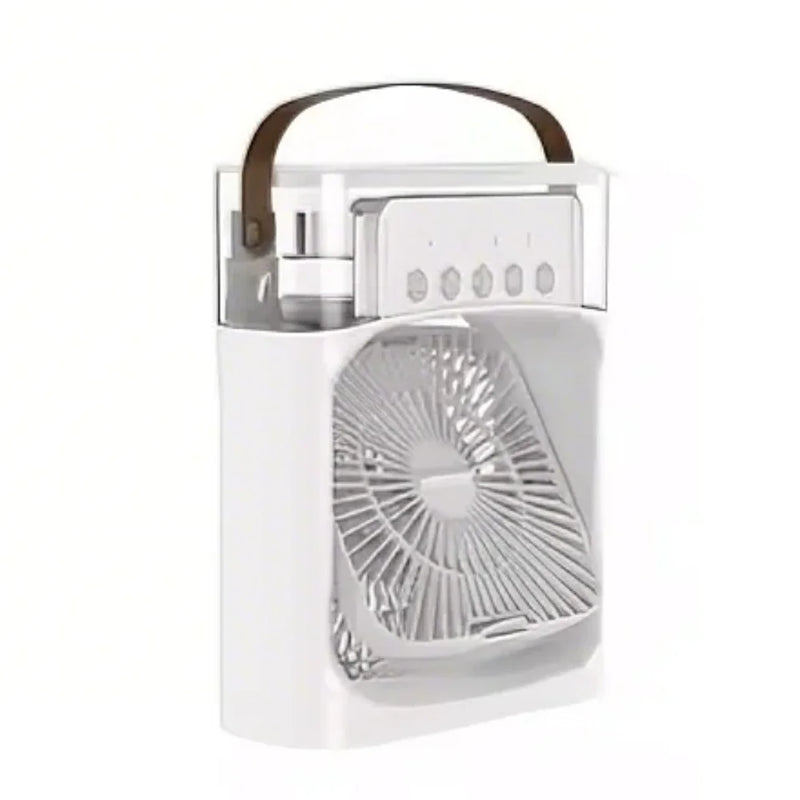 Fan/cooling fan portable household three in one small air cooler, LED night light, 5-hole humidifier, 1-3 hour timer