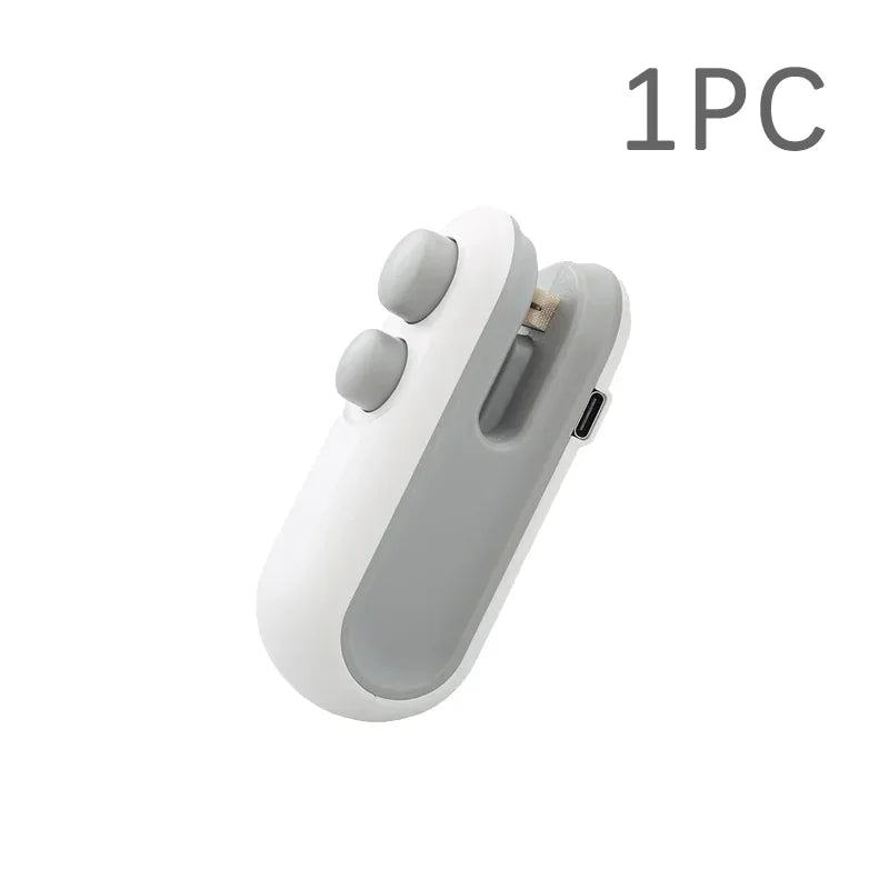 Mini Sealer Portable Mini Sealer 2 in 1 Heat Sealer For Snacks  Home use rechargeable sealer Vacuum Sealer Snacks plastic bag