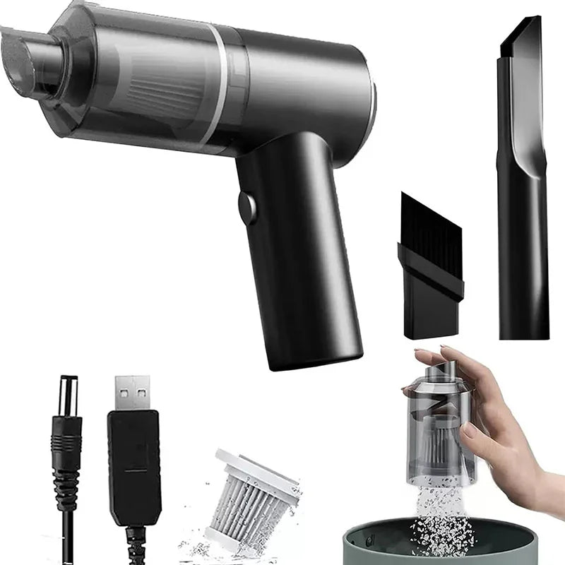 Portable hand-held small vacuum cleaner