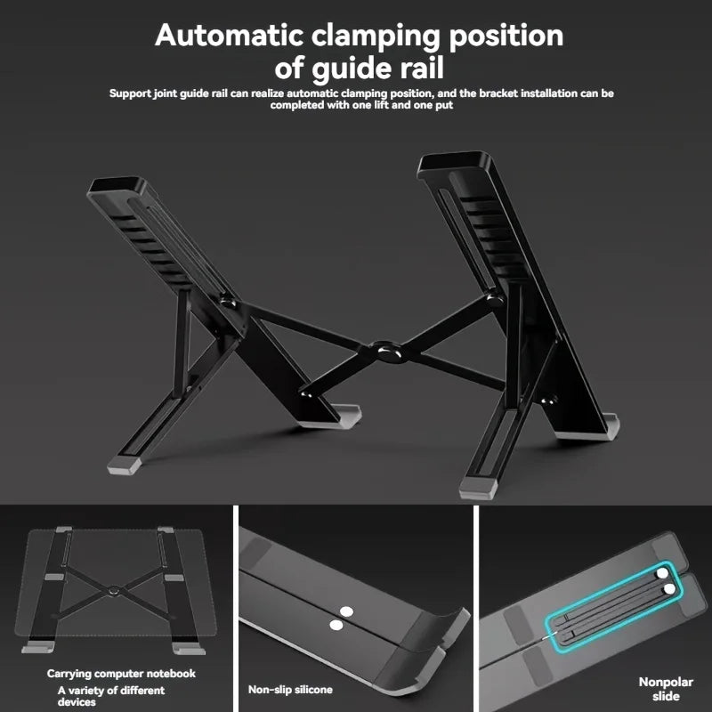 Laptop Stand For Macbook Folding Adjustable Aluminum Computer Pc Tablet Stand Notebook Tablelaptop Holder Heat Dissipation