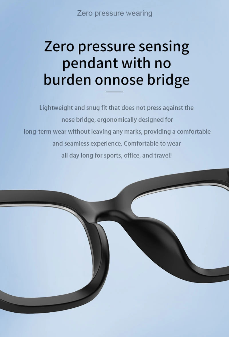 Marvoin AI Intelligent Glasses Fashion Waterproof Multifunctional Bluetooth Call Playing Music Smart Sunglasses For Men & Woman