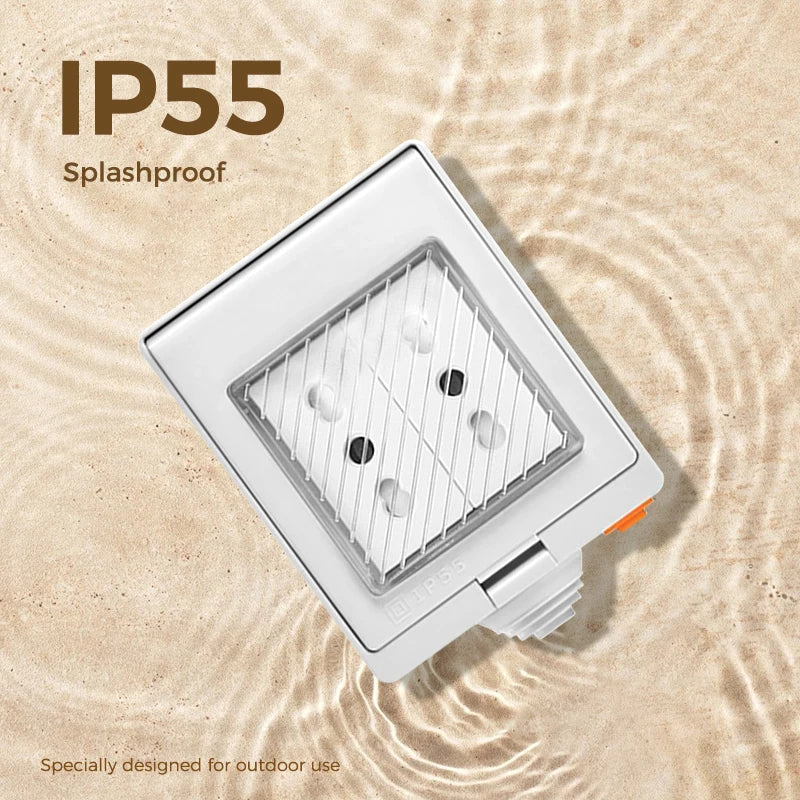 Avoir Italy Standard Tuya Smart Wall Sockets IP55 Plastic Waterproof Cover Wireless Connected Electrical Outlets Home Appliance