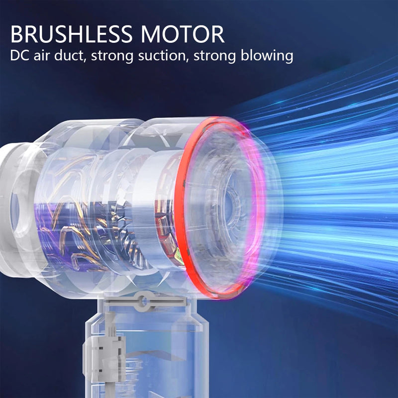 Car vacuum cleaner, small, high suction, household car, portable, inflatable, dual-use handheld car dust blower/hair dryer