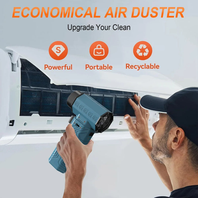 Caer Electric Air Blower Powerful 600g Thrust Mini Turbo Jet Violent Fan Adjustable Wind Speed Brushless Motor Car Dust Dryer