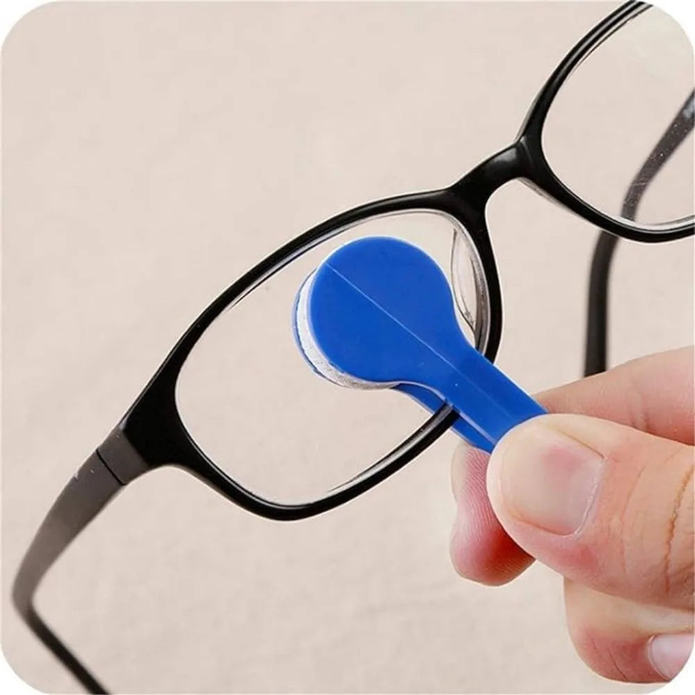 Two-side Glasses Brush Portable Multifunctional Microfiber Spectacles Cleaner Wiping Tools for Sunglasses Eyewear Screen Rub
