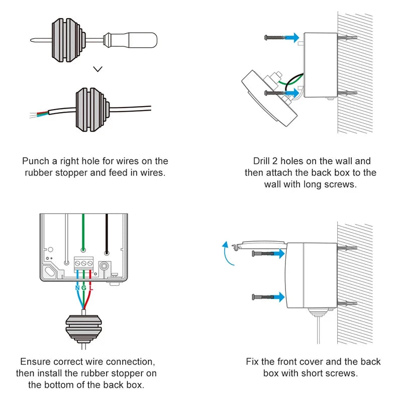 Avoir Italy Standard Tuya Smart Wall Sockets IP55 Plastic Waterproof Cover Wireless Connected Electrical Outlets Home Appliance