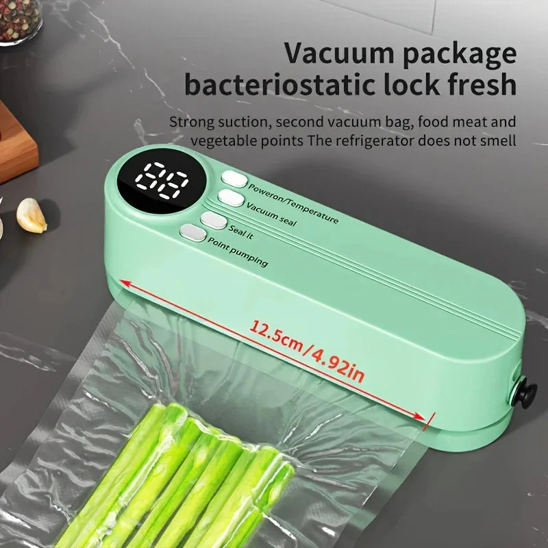 Vacuum Sealer A Multifunctional Food Sealer Wireless USB Charging With Sealing External Suction Inflation Functions