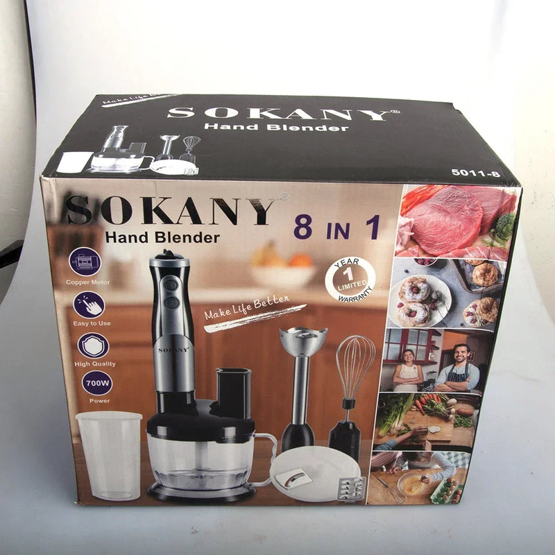 Houselin Immersion Blender Handheld Hand Blender 700W, Blender with Chopper for Baby Food and Smoothies