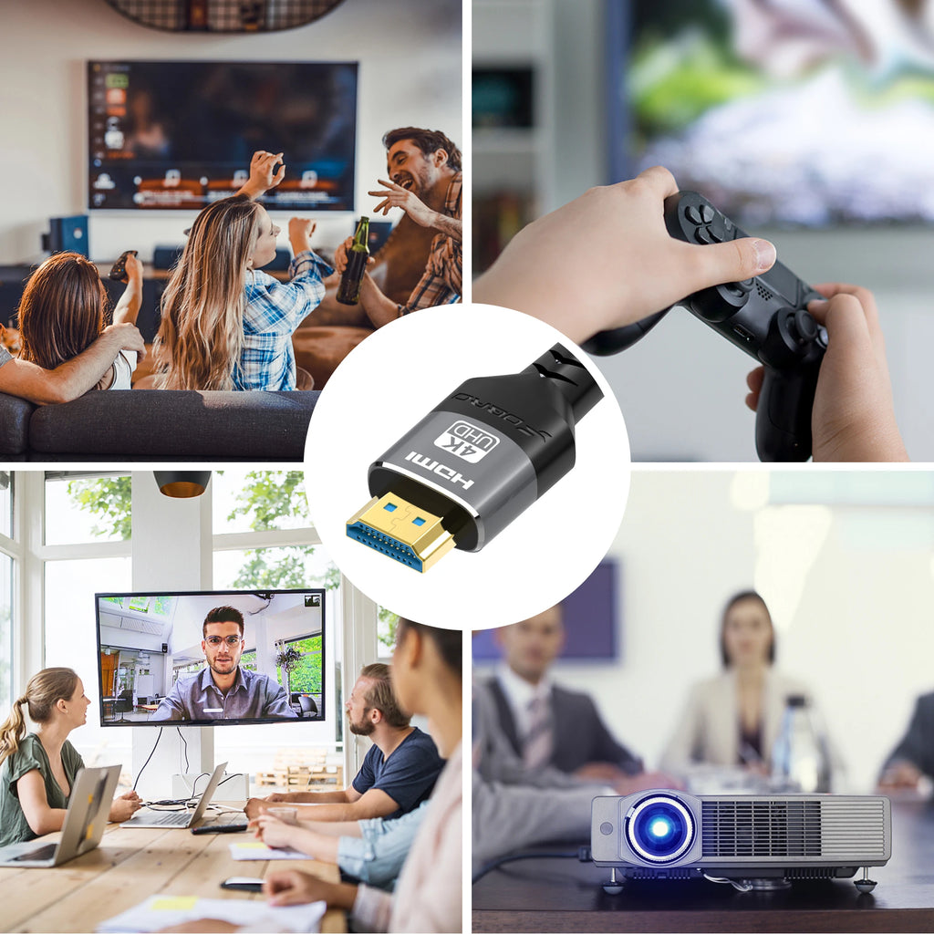 8K HDMI Cables 2.1 48Gbps High Speed HDMI Braided Durable Perfect Cord-4K@120Hz 8K@60Hz ForHDR Video Cable PC Laptop TV PS5