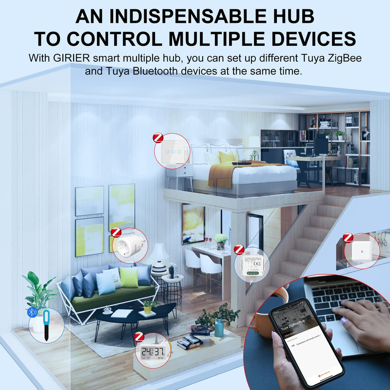 GIRIER Tuya ZigBee Gateway Hub