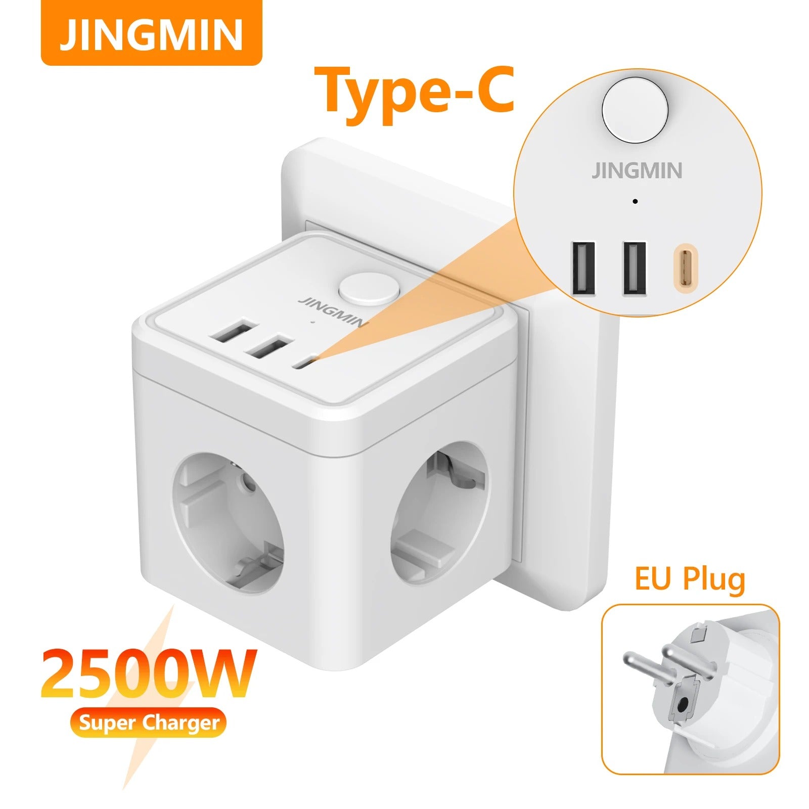 JINGMIN Cube Wall Socket